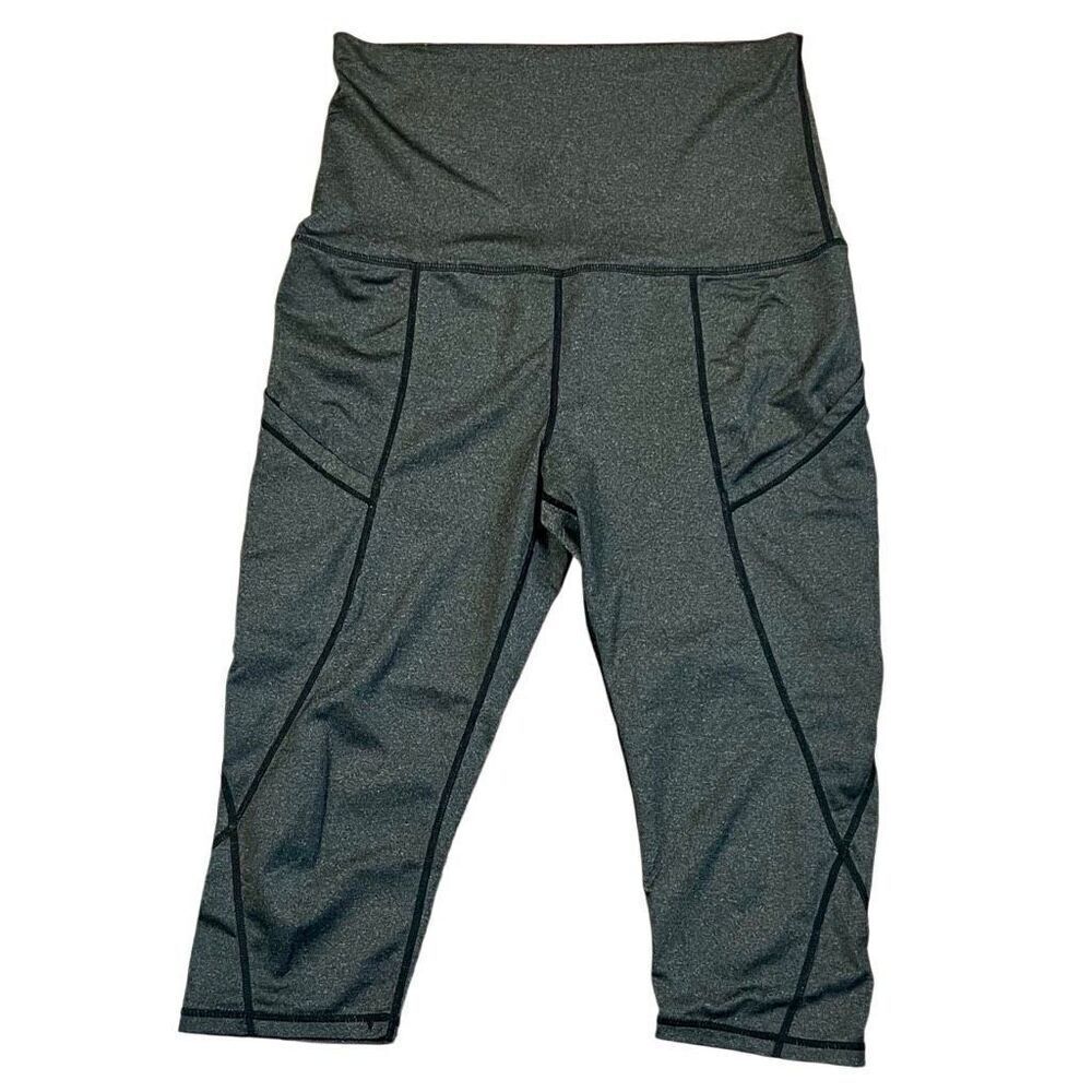 Maacie Maternity High Rise Gray Athletic Leggings M